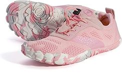 JOOMRA Women Barefoot Running Tennis Shoes Size 7.5-8 Minimal for Ladies Runner All Pink Daily Gym Fitness Athletic Hiking Trekking Walking Toes Trail Sneakers Workout Five Fingers Footwear 38