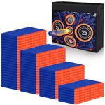 600 Refill Darts Foam Ammunition Compatible with Nerf Gun Elite, Darts Bullets fit for N-Strike Elite Series Blasters, Dart Accessories with Shooting Practice Target Toy Storage Mesh Bag