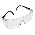 3M 1709IN Safety Goggles Hard Coat Eye Protector Anti Pollution Eyewear For Multipurpose Use In Riding Motorcycle, Construction, Clear Transparent Goggles (Pack of 2)