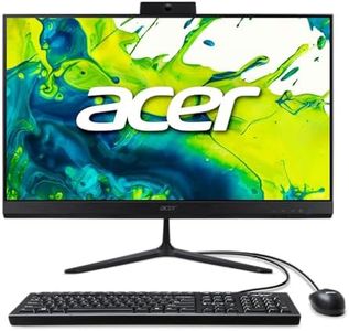 Acer Aspire C24 AIO Desktop | 23.8" Full HD IPS 120Hz Display | AMD Ryzen 5 7430U Hexa-Core Processor | AMD Radeon Graphics | 16GB DDR4 | 512GB SSD | Wi-Fi 6E | USB Keyboard & Mouse | C24-2G-UR15