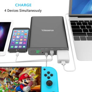 Volessence 60000mAh 130W Laptop Power Bank – AC Outlet External Battery