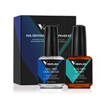 VENALISA Nail Primer and Dehydrator Set Professional Natural Nails Primer and Nail Prep Dehydrate Quick Dry For Gel Nail Polish Extension gel Acrylic Powder 15ml 0.5oz