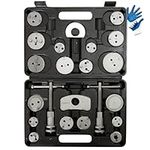 PUNMEW Brake Caliper Compression Tool 24-Piece Disc Brake Caliper Tool Set Caliper Piston Compressor Tool Fits Most American, European, Japanese Autos Brake Caliper Tool