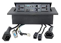 SuperShopperIndia Hydraulic Pop Up Box/Cable Cubby with HDMI, Audio, LAN and Power Ports