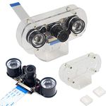 Hailege Raspberry Pi Camera 5MP OV5647 Adjustable-Focus Webcam Night Vision Camera Module Video 1080p for Raspberry-pi 2 Raspberry-pi 3 Model B Model B+ with Case