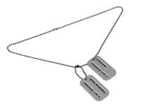 Costume Agent X-Men Wolverine Logan 2 Sided Military Metal Pendant Chain Dog Tag