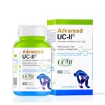 Advanced UC-II Interhealth USA ,Undenaturated Natural Type 2 Collagen,Glucosamine,Chondroitin And Calcium |Improves - Bones Strength,Joints & Promote Healthy Skin - 60 Veg Capsules (Pack Of 1)