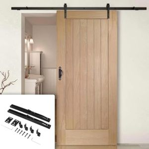 Arokart 6.6FT Sliding Door Hardware Kit.Barn Door Track Kit.Rolls Smoothly.Easy to Install.2PCS Soft Close Kits Included