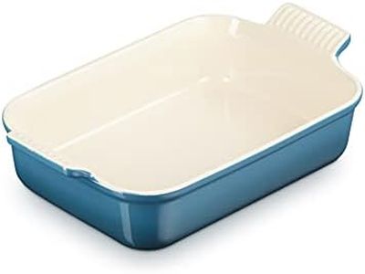 Le Creuset Heritage Rectangular Dish, Stoneware, 26 cm, 2.4 litres, Deep Teal, 71102266420001