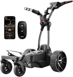 NAVEE Electric Golf Push Cart, 36 Holes, Remote Control, All Terrain Wheels, Smart Power Assist, Super Compact and Lightweight, Electric Golf Cart with Remote - Birdie 3
