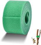 Window Garden Green Plant Ties for Support - Multi-Purpose Use as Plant Clips, Wire, Plant Tape - 18ft x 2in Roll, Adjustable and Reusable Plastic Cutable Twist Wire Tape- Ideal for Tomato Cages