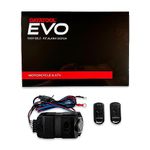 Datatool Evo - Advanced Motorcycle and Scooter Alarm System with Movement Sensor and Adjustable Sensitivity - 12V Battery Operated with Low Battery Notification and Integrated Siren - Self Fit Kit