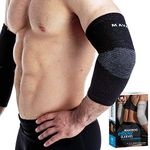 Mava Sports Elbow Sleeve Recovery Compression - Support for Workouts, Weightlifting, Arthritis, Tendonitis, Tennis and Golfer's Elbow - Bamboo Charcoal Fiber Athletic Elbow Compression Sleeves