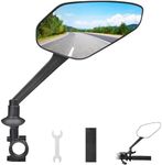 Zacro Bike Mirror Right, 2024 Upgraded Bike Mirror Handlebar Mount, 360°Adjustable Bicycle Rear View Mirror, Scratch Resistant Glass Lens, Fit for Mountain Bikes, City Road Bikes, E-bikes, Scooter