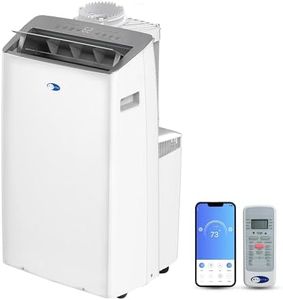 Whynter Inverter Portable Air Conditioner 14,000 BTU with Dual Hose, Dehumidifier, Cooling Fan & Smart Wi-Fi for 600 Sq Ft Rooms, NEX ARC-1230WN (12,000 SACC), White