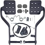 Upgrade 56" Brake Cable and Brake Throttle Pedals Return Springs Brake pads fit for Predator 212cc 196cc 6.5Hp for honda GX160 Manco 9598 9597 for Airheart MB-1 ASW Yerf-Dog Go Kart(black)