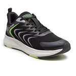 Action Athleo ATG-781 Men's Black & Light Grey Mesh Breathable/Lightweight/Comfort/Walking/Gym/Outdoor/Trendy Running Shoe