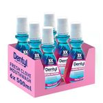 Dentyl Dual Action CPC Mouthwash, 12hrs Fresh Breath & Total Care, Alcohol Free, Fresh Clove, 6x500 ml