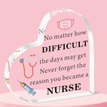 QMVMV Nurse Graduation Gifts for Women Nurse Acrylic Plaque Nurses Week Gifts Graduation Presents for Nurses Appreciation Gifts