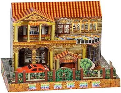 Lveofielygi Ancestor Money - Joss Paper Garden Villa Papercraft, Sacrificial Supplies for Hungry Ghost Festival All Souls Day Ching Ming Festival (Semi-manufactured)