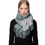 RIIQIICHY Ladies Turquoise Scarf Gifts for Women Winter Scarves Wraps Pashmina Shawl Warm Large Cashmere Scarf