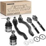 A-Premium 6Pcs Front Suspension Kit, Lower Ball Joint, Inner Outer Tie Rod End, Compatible with Honda Civic 1992-1995 Civic del Sol 1993-1997 Acura Integra 1994-1997 1.5L 1.6L 1.8L