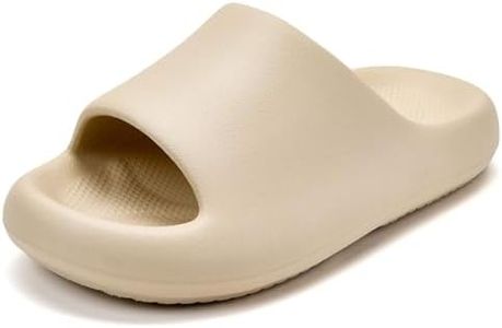 Falada Pillow Slippers for Women and Men, Cloud Slides Shower Sandals House Shoes, Comfy and Cushioned Thick Sole