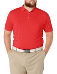 Callaway Men's Golf Short Sleeve Pique Open Mesh Polo Shirt, Salsa, Large