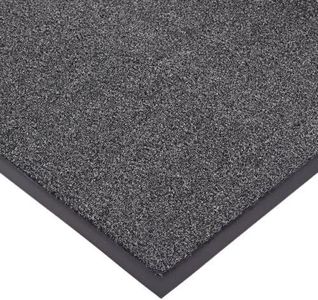 NoTrax T37 Fiber Atlantic Olefin Entrance Carpet Mat, for Wet and Dry Areas, 4' Width x 6' Length x 3/8 Thickness, Gun Metal