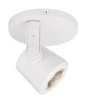 Nuvo 62/1108 12W LED Adjustable Taper-Back Monopoint Ceiling and Wall Spotlight, 2.75" x 4.75" x 4.5", White