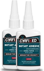 CYAFIXED Strong Cyanoacrylate (CA) Super Glue, Fast Curing Medium-Thin Viscosity Instant Adhesive, 4 oz. (113.6 Grams) - CA Glue for Plastic, Metal, Permanent Repair and DIY Household