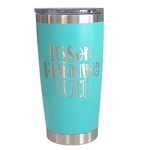 20oz Teal Tumbler with lid, Teacher Appreciation Gifts for women, Travel Coffee Mug Funny, Togo Cups