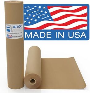 Brown Kraft Butcher Paper Roll - 18 Inch x 100 Feet Brown Paper Roll for Wrapping and Smoking Meat, BBQ Paper for the Perfect Brisket Crust - Durable, Unbleached and Unwaxed Food Grade Grilling Paper