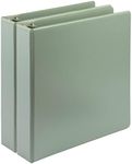 Samsill Plant-Based 1.5 Inch Durable D-Ring, Made in USA, View Binder, Eco-Friendly, USDA Certified Biobased, 2 Pack, Sage Green