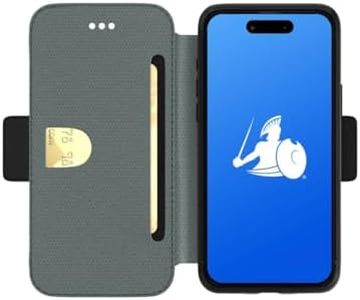 DefenderShield EMF Protection & 5G Anti Radiation iPhone 14 SlimFlip Case - RFID Blocking EMF Shield Slim Wallet Case