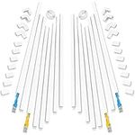 Yecaye 250" Cable Concealer - 16 Pack Cord Hider Wall Cable Management System - Paintable PVC Wire Cover Raceway Kit for a Power Cord, Ethernet Cable, Speaker Wire - Each L15.7in, W0.59in H0.4in