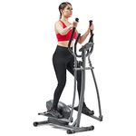 Sunny Health & Fitness Performance Compact Elliptical Machine with 8-Level Adjustable Resistance, Pulse Sensor & Exclusive SunnyFit® App Enhanced Bluetooth Connectivity - SF-E320033