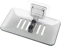 Bathroom Waterfall Tray Holder Soaps Plate Suction Case Containers Dish Storage