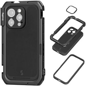 SmallRig Mobile Video Cage for iPhone 16 Pro Max, Phone Cage with Phone Case with T-Mount Lens Backplate, Support for MagSafe, Quick Release Phone Video Rig for Videography Video Recording Vlog