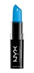 NYX Macaron Pastel Lippies Lipstick -Blue Velvet: MALS04"Electric Blue" 4.5 G, 1 Count