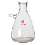 Deschem 2500ml Glass Filtering Erlenmeyer Flask,2.5L Heavy Wall Filtration Bottle,Lab Glassware