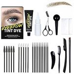 SHEEYOON Eyebrow Dye Kit, Professional Update Formula Brow Eyelash Tint Cream, Natural Semi Permanent Brows Color Long last for 4 weeks (Light Brown), 115 g (Pack of 1)