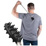 Cactus Scratcher Big XL Back Scratcher for Men, Women & Kids, Double Side Itch Reliever for Back, Head and Body, Compact Back Scratcher Extendable to 29 Inches - Black