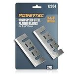 POWERTEC 128342 3-1/4-Inch HSS Planer Blades for DeWalt DW6655 DW677, DW678, and DW680K, Set of 2