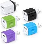 USB Wall Adapter,Charger Cubes,5Pac