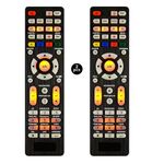 [2 Pack] RC-G008 New Universal TV Remote for Samsung, LG, SNY, Sharp, Vizio, Philips, Toshiba, Hitachi, Sanyo, JVC, TCL, Hisense, Vestel, Seiki, Insignia, Magnavox, haier, Panasonic All Series TV