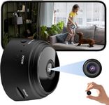 Cutech WiFi Spy Camera 360° Security Camera for Home Outdoor High HD Focus Spy Magnet Mini Spy WiFi Magnetic Live Stream Night Vision IP Wireless 1080P Audio Video Hidden CCTV Camera