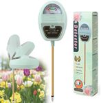 Justmetr Soil Moisture Meter,4-in-1 Soil Ph Meter