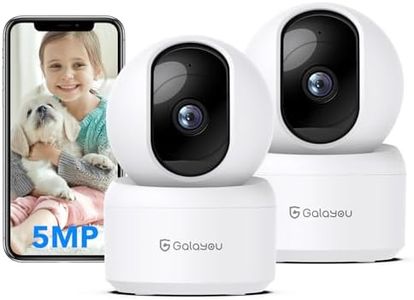 GALAYOU 3K(5MP) Babyphone Camera Surveillance WiFi - Caméra de Surveillance Interieur pour Bébé, Détection Humaine AI Suivi Intelligent 360° avec Enregistrement continu, Compatible avec Alexa(2p)