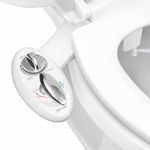 Luxe Bidet Neo 320 White 320-Self Cleaning Dual Nozzle-Hot and Cold Water Non-Electric Mechanical Bidet Toilet Attachment, 17 x 10 x 3 inches